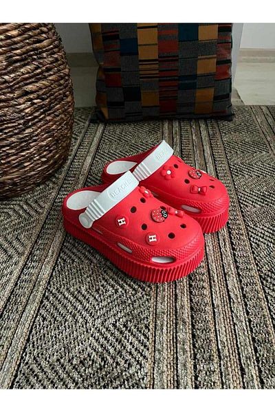 Behtah Kundura High Sole Full Orthopedic Removable Insole Nurse Doctor Seaside Slippers with All Ornaments Gift