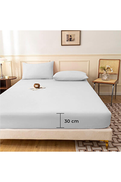 Evlen Home Collection Ranforce Fabric 100% Cotton Single / Double Elastic Sheet Set Daily Dowry