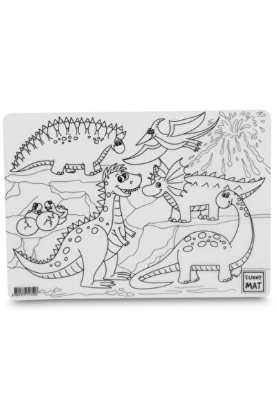 Akademi Çocuk - Funny Mat FUNNY MAT - Dinozor 25x35cm