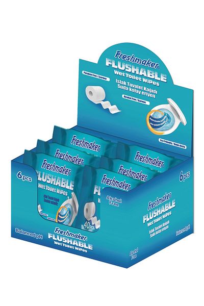 Freshmaker Wet Hygienic Naturally Soluble Toilet Paper