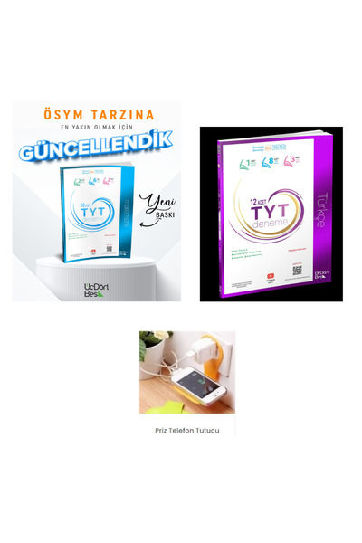 Üç Dört Beş Yayıncılık Üç Dört Beş Yayınları Tyt Türkçe Ve Tyt Matematik Bran...