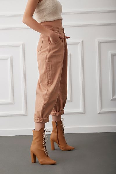 AYAKKABI PRENSİ Arto Lace-up MILK COFFEE