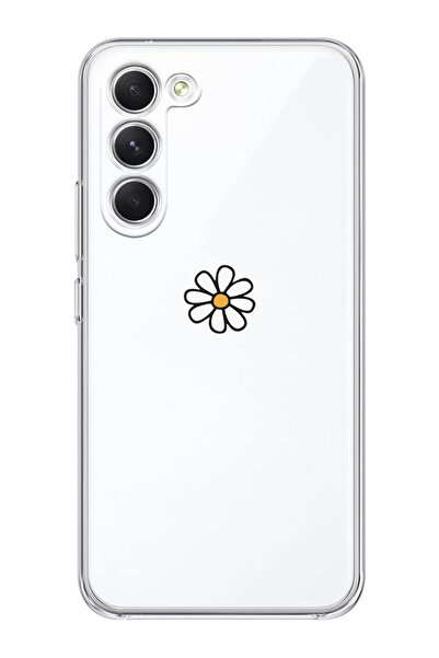 shoptocase Galaxy S23 Uyumlu Şeffaf Papatya Telefon Kılıfı