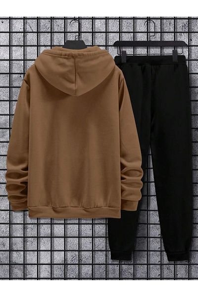 MOONBULL Men's Innovation Printed Hooded Tracksuit Set