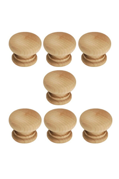 KOÇSAN Set de 7 mânere din lemn pentru mobilier de bucătărie de lux, mâner pentru sertar emilya7li