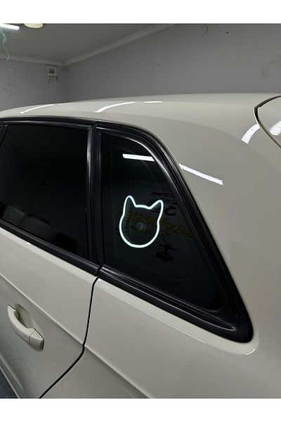 3dbaydesign Car interior neon LED Light Decor CAT (12 Volt Suction Cup WHITE)