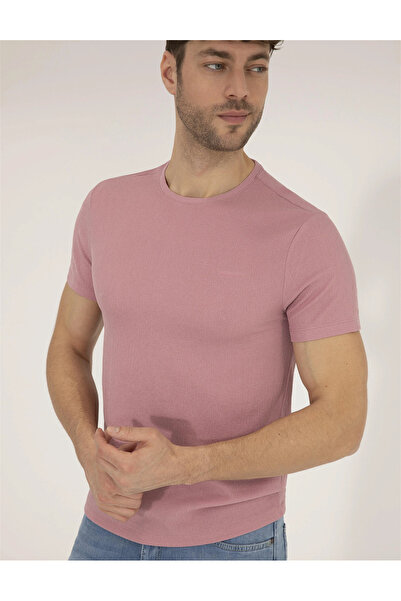 Pierre Cardin Μπεζ μπλουζάκι με λεπτή εφαρμογή Crew Neck