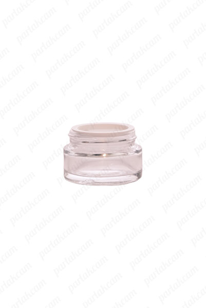 parlakcam 20ml şeffaf renk krem kavanozu cam krem kutusu parlak gold renk kapaklı 20cc cam kavanoz 3 adet