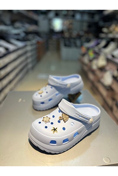 Akınal Bella Жіночі капці з високою підошвою та камінцями