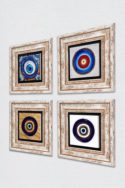 Pinecone Vulcan Stone Pictură de perete cu rame Decor de perete Set de pictură din 4 piese Artă de perete TK4-1236