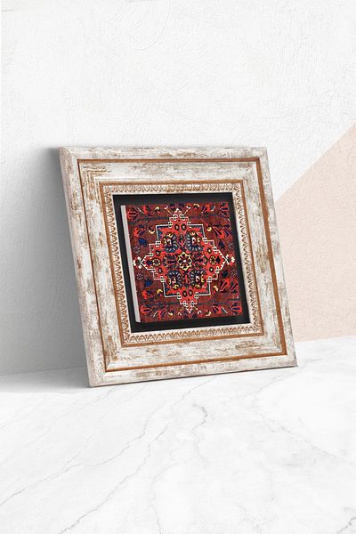 Pinecone Pattern Stone Wall Painting Framed Wall Decor Wall Art Tk1-234