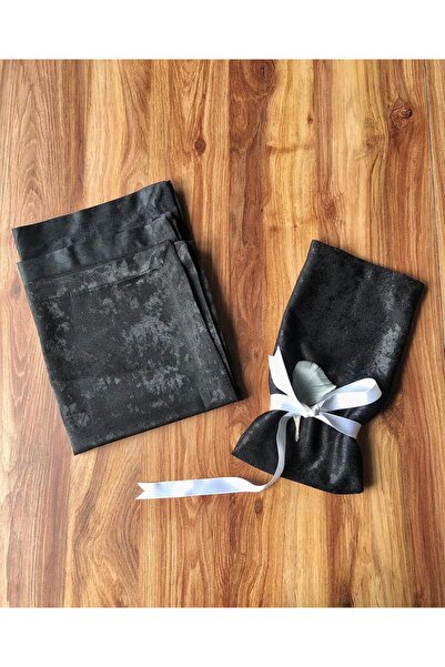 Genel Markalar 4’lü Siyah Kare Kumaş Peçete 45x45