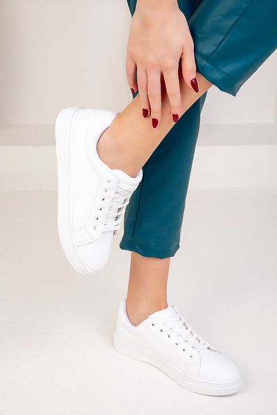 SOHO Weiße Damen Sneakers 14395
