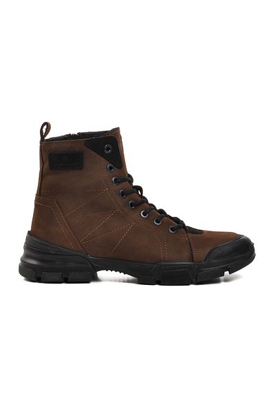 Hammer Jack Bonn 102 21520 Brown Nubuck Γνήσιο δέρμα Ανδρικές Μπότες με Fleece Εσωτερικά