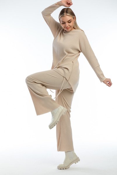 Generic Brand Premium Side Laced Camisole Tunic Trousers Set