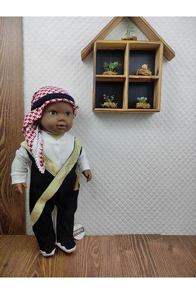FEKRA BABY Baby Boy Jumpsuit Mevlüt Circumcision Clothing and Palestine Kefiye 2-Piece
