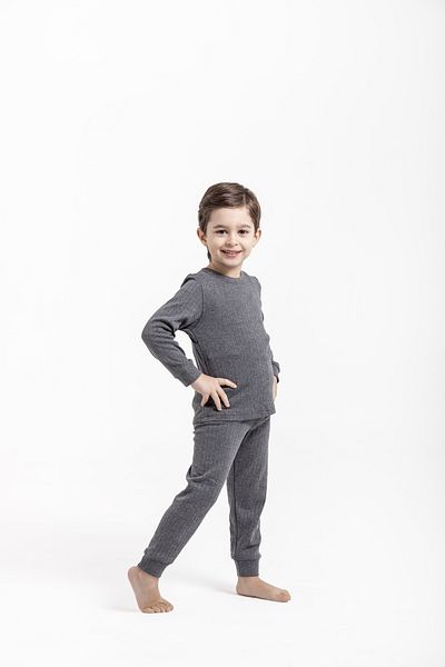 OIL COMPANY Costum de lenjerie termică pentru copii unisex, elastic, etanș