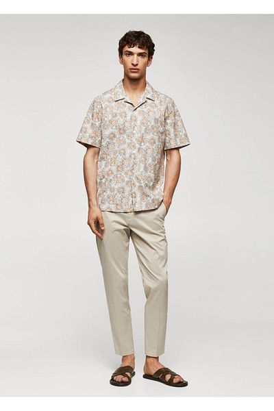MANGO Man Tricou imprimat 100% bumbac