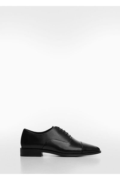 MANGO Man Längliche Werkzeugschuhe aus Leder