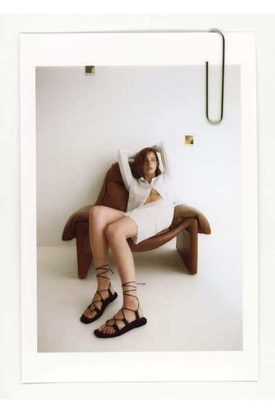 MANGO Woman Leather Strappy Sandals