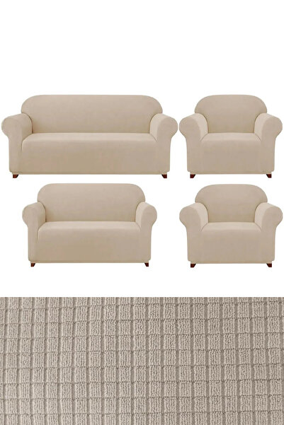 KIROREN 3+2+1+1 غطاء طقم كنب ليكرا. غطاء مقعد مرن قابل للغسل، أريكة، غطاء سري...