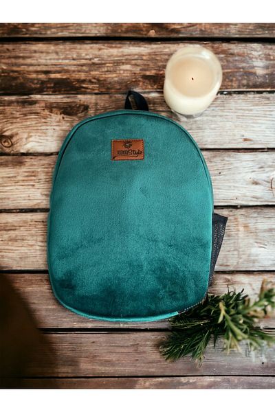 Kokopatik Green Velvet Medium Nursery Bag