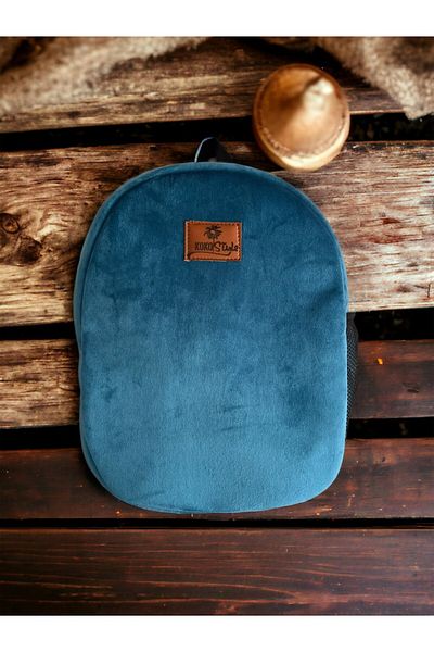 Kokopatik Turquoise Velvet Medium Nursery Bag