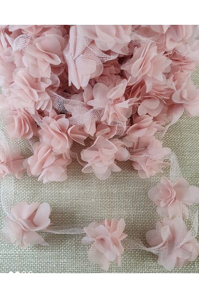 miraylahobi Laser Cut Chiffon Flower 1 μέτρο – Τούλι