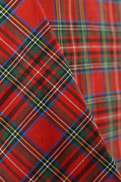 BELMODMODA Christmas Scottish Plaid Woven Patterned Fabric Width 170cm