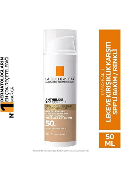 La Roche Posay Anthelios Age Correct SPF50 Leke ve Kırışıklık Karşıtı Nemlend...