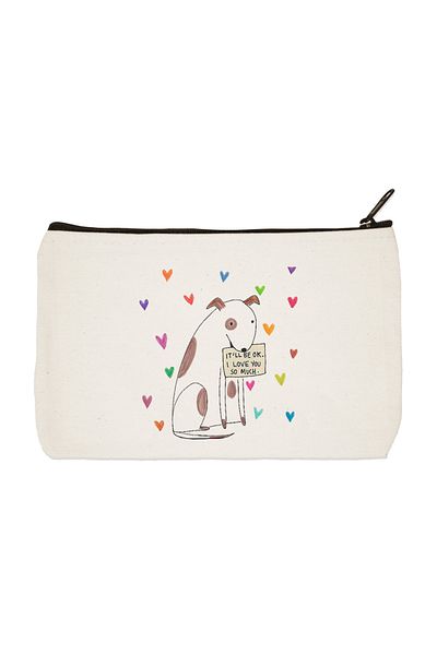 designedfy Τσάντα μακιγιάζ Dogs Printed Tote Τσάντα χειρός