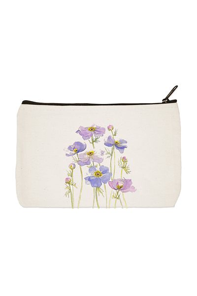 designedfy Floral 8 εμπριμέ υφασμάτινη τσάντα μακιγιάζ Θήκη για στυλό Τσάντα χειρός