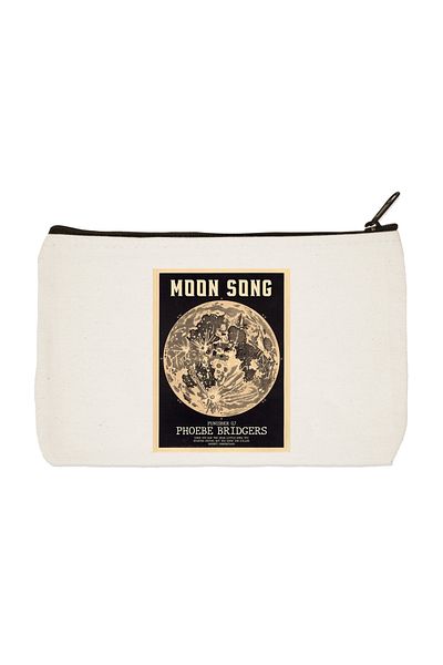 designedfy Moon Song Printed υφασμάτινη τσάντα μακιγιάζ Θήκη για στυλό Τσάντα χειρός