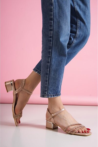 HVZ Exclusive Sandale cu toc pentru femei (4,5 cm)