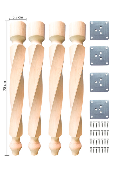 turanahşap Masa ayağı - Ahşap Masa Ayağı - Mutfak Masa Ayağı - Çalışma Masa A...