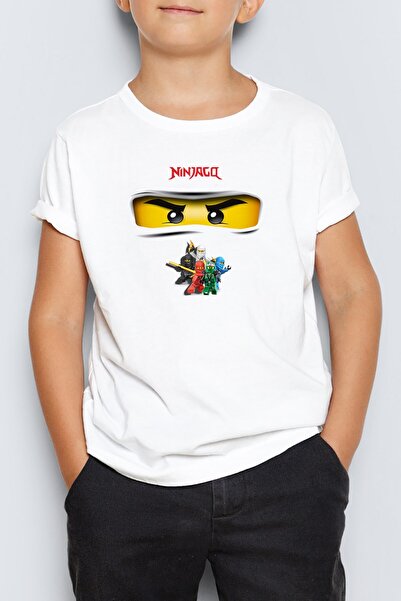Morinna Ninjago Baskılı Unisex Çocuk Tişört T-Shirt MR-02