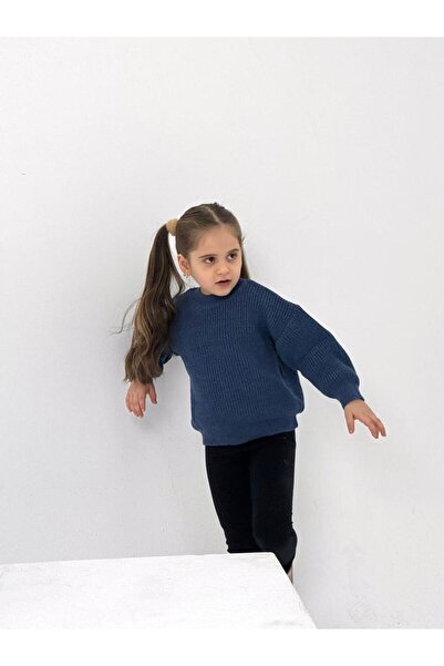 EYC BABY Indigo Oversize Kids Knitwear Sweater