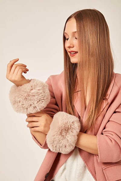 Axesoire 11247 Kürklü Krem Kolluk