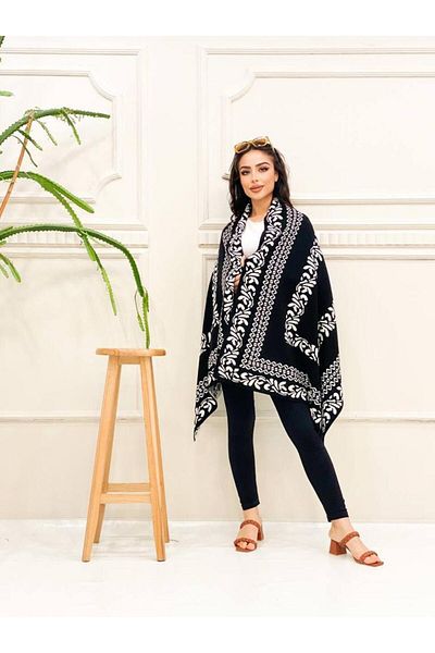 Kayaka triko women's double-sided usable shoulder shawl