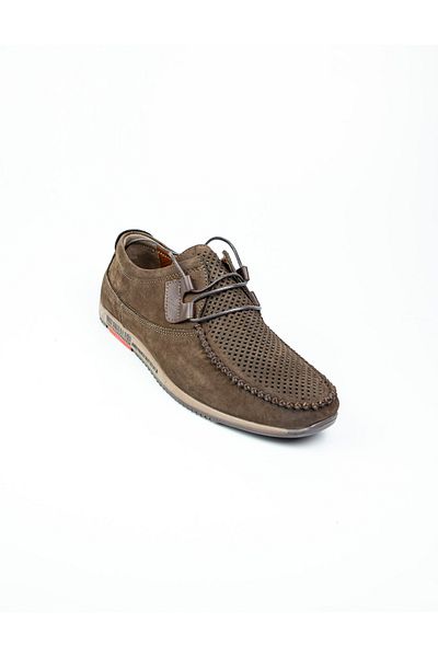 JAMES FRANCO 5092 Brown Nubuck Leather Men's Casual Shoes