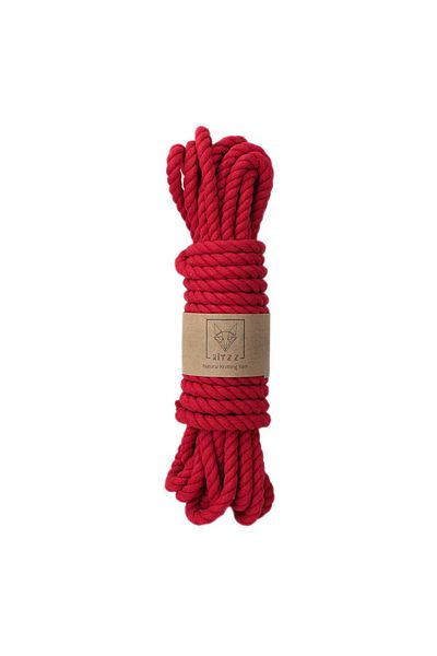 Ritzz Βαμβακερό σχοινί 10mm 3 Twist Red (500G)