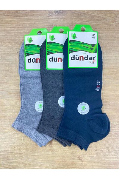 Dündar Men's Seamless Bamboo Booties Socks / 3 Pieces