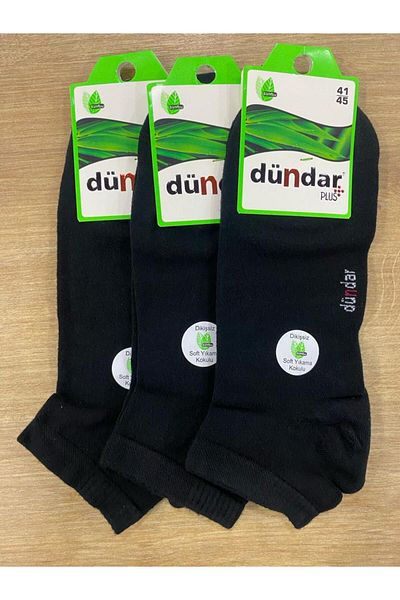 Dündar Men's Seamless Bamboo Booties Socks / 3 Pieces