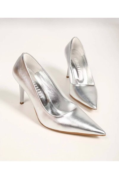 Generic Brand women's silver metallic heels stiletto