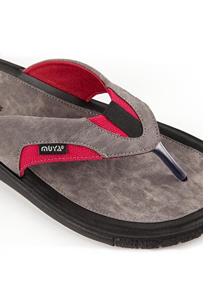 Muya Ανδρικές Γκρι Ανατομικές Παντόφλες Wet Floor - Astra