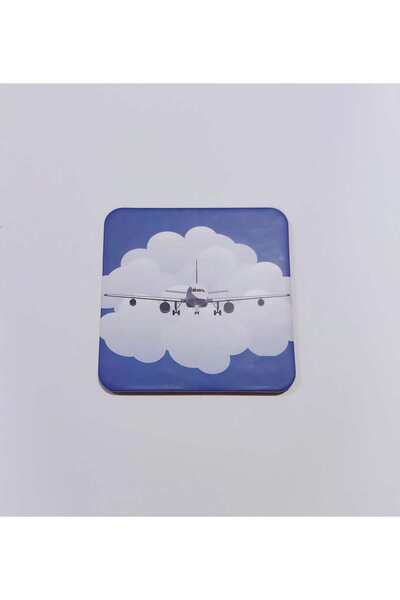 Havacı Uçuş Dünyası Airplane Printed Coaster