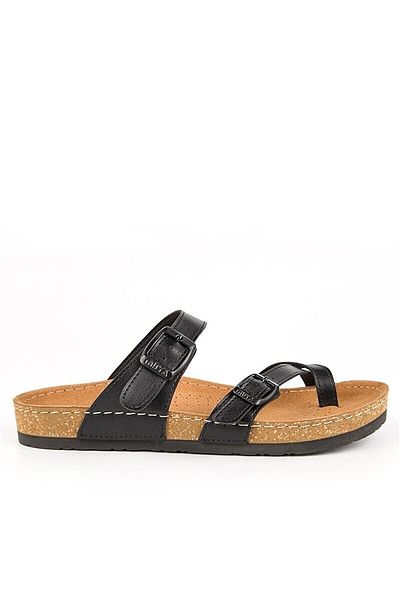 Muya Camilia Women's Black Daily Slippers