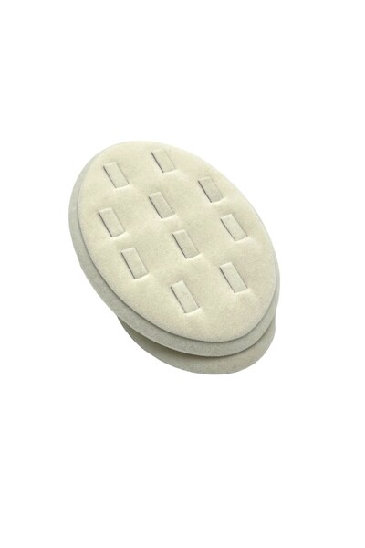 Zeyn Dekor Οβάλ Βάση Δαχτυλιδιού Κρεμ Χρώμα