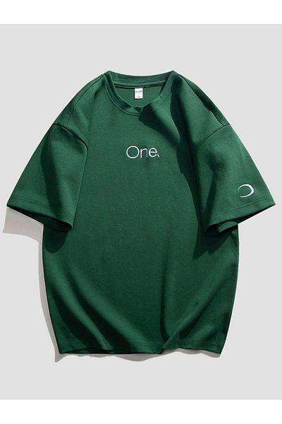 Revasser Unisex Γυναικεία/Ανδρικά ONE πολύχρωμο, προσαρμοσμένο εμπριμέ χτενισμένο βαμβακερό μπλουζάκι