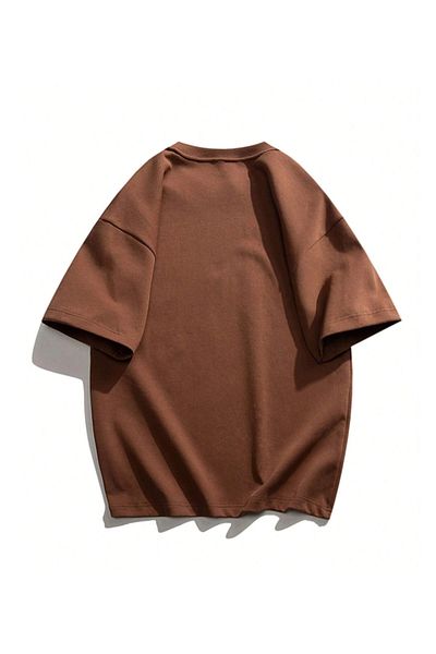Revasser Unisex Γυναικεία/Ανδρικά ONE πολύχρωμο, προσαρμοσμένο εμπριμέ χτενισμένο βαμβακερό μπλουζάκι